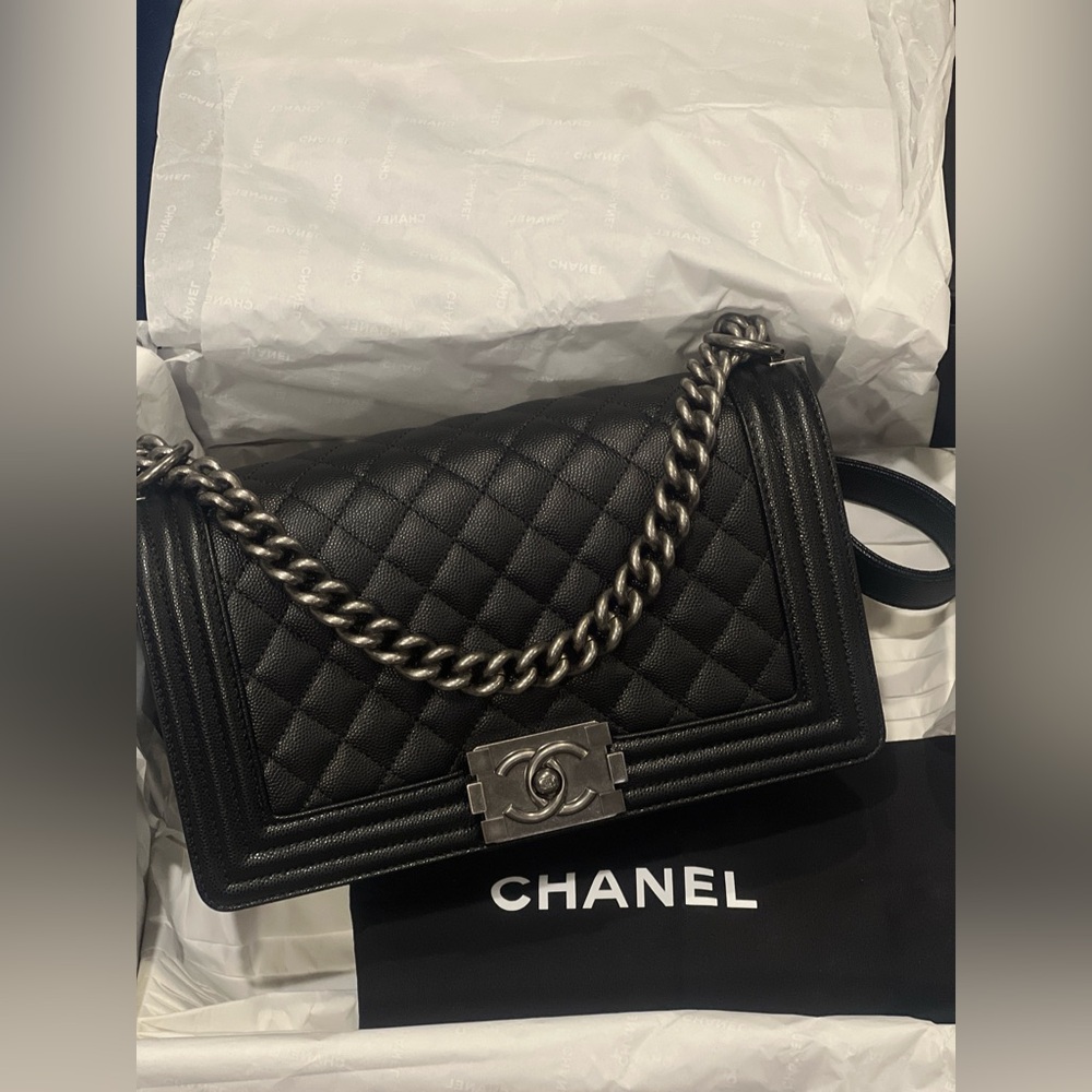 (THIS ITEM SOLD. Authentic!!!Chanel Boy Bag